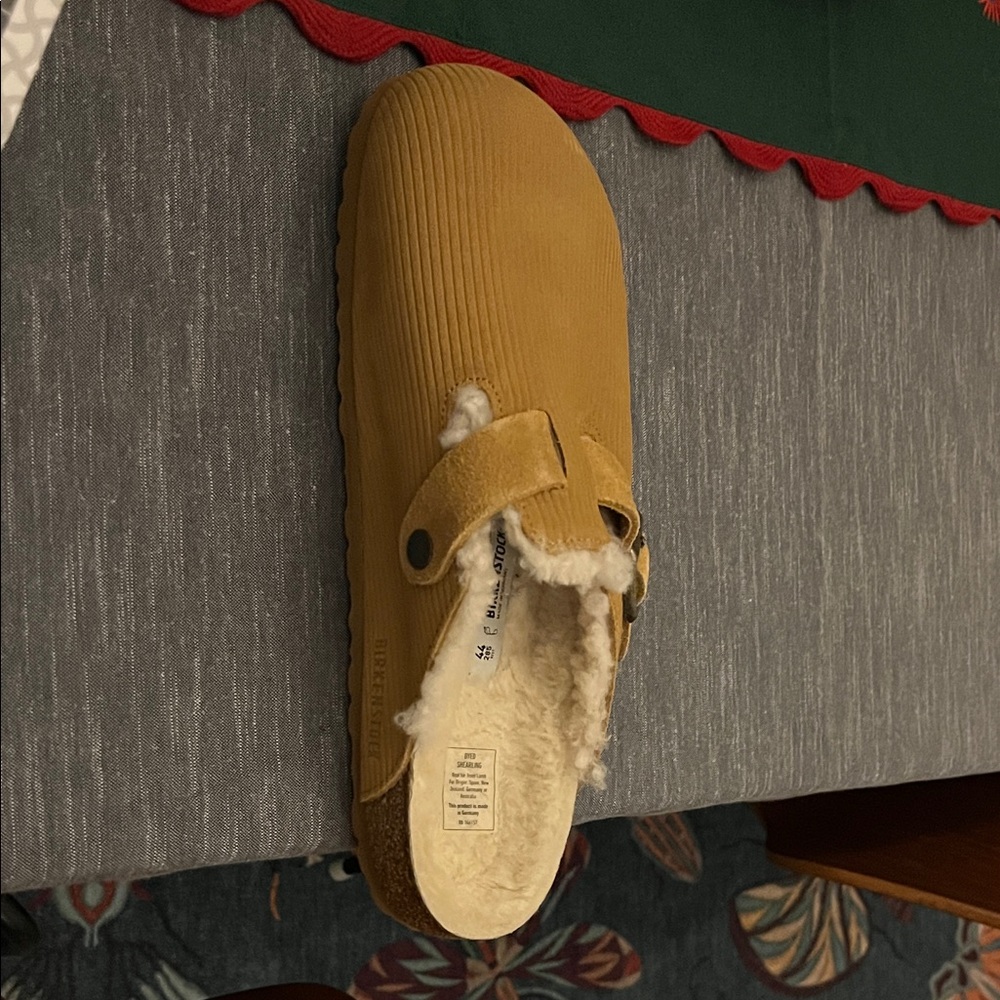 Birkenstock Tan Shearling-Lined Boston NWT - Picture 2 of 6